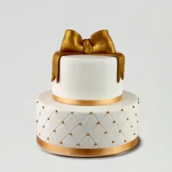 50th Anniversary Fondant 2 Tier Chocolate Cake 3 kg 50th Anniversary Fondant 2 Tier Chocolate Cake 3 kg