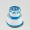 Blue Bow 2 Tier Truffle Cake 3 Kg