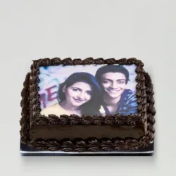 Decorated Chocolate Photo Cake 1 kg Decorated Chocolate Photo Cake 1 kg
