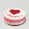 Expression of Love Red Velvet Cake