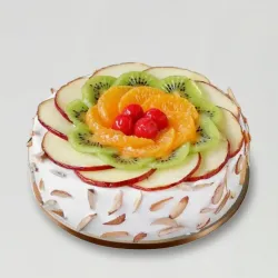 Fresh Fruit Almond Cake Fresh Fruit Almond Cake