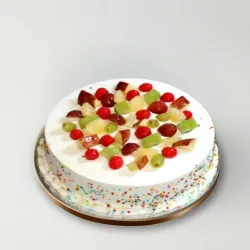 Fresh Fruit Vanilla Cake