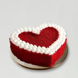 Heart Shape Red Velvet Crumb Cake
