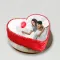 Heart Shaped Red Velvet Photo Cake