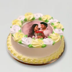 Loving You Photo Vanilla Cake Loving You Photo Vanilla Cake