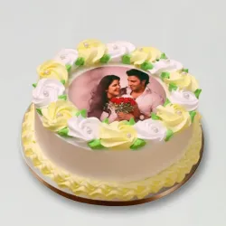 Loving You Photo Vanilla Cake Loving You Photo Vanilla Cake