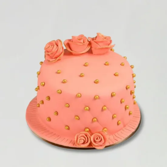 Order Pearly Rosettes Cream Cake Online in Bhopal - Blue Heaven Pearly Rosettes Cream Cake - Blue Heaven