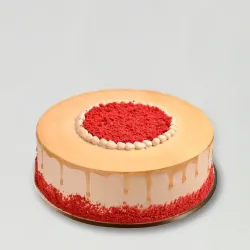 Red Velvet Coffee Dip Cream Cake