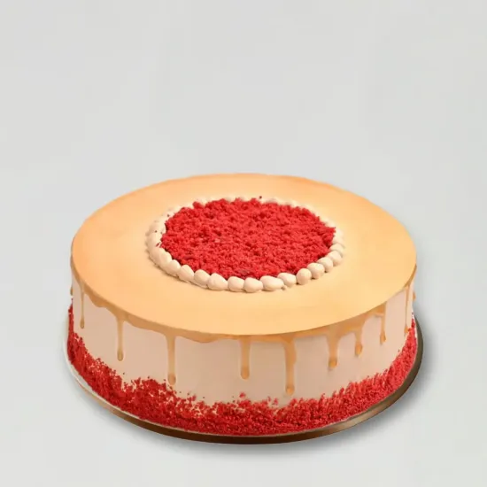 Red Velvet Coffee Dip Cream Cake - Blue Heaven