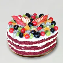 Red Velvet Fruit Cake