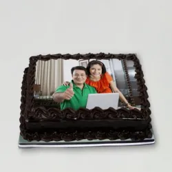 Rich Chocolate Truffle Photo Cake Rich Chocolate Truffle Photo Cake