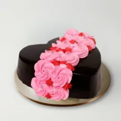 Roses On Heart Designer Cake Roses On Heart Designer Cake