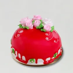 Roses on Top Chocolicious Cake