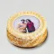 Round Butterscotch Photo Cake