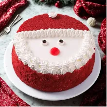 Santa Sweet Surprise Red Velvet Cake