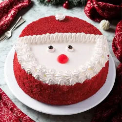 Santa Sweet Surprise Red Velvet Cake