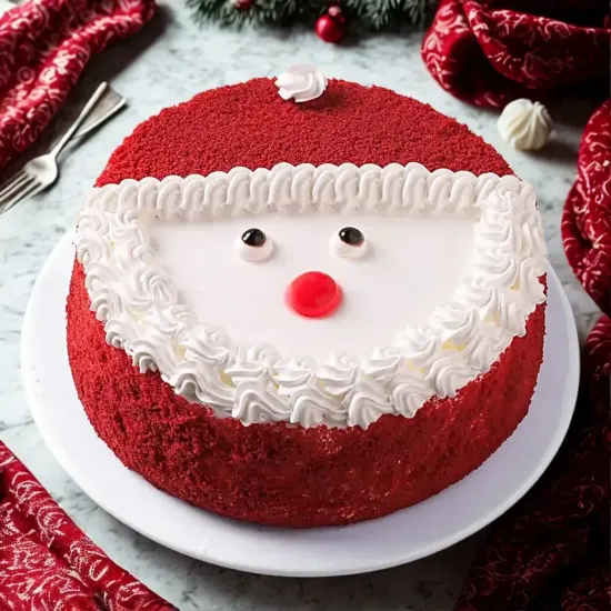 Order Santa Sweet Surprise Red Velvet Cake Online in Bhopal - Blue Heaven Santa Sweet Surprise Red Velvet Cake - Blue Heaven
