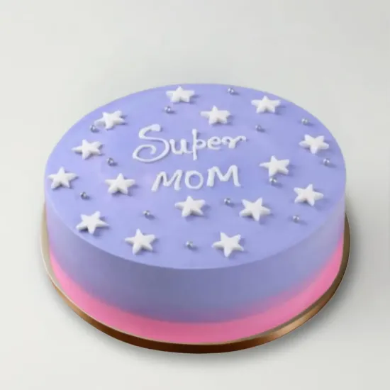 Starry Night Super Mom Cake - Blue Heaven