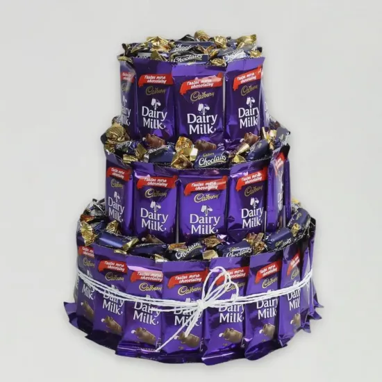 Order Dairy Milk Chocolate & Eclairs Arrangement Online in Bhopal - Blue Heaven Dairy Milk Chocolate & Eclairs Arrangement - Blue Heaven