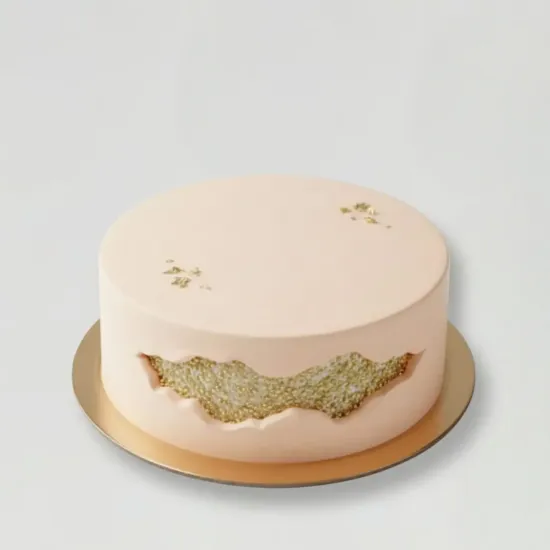 Gold Sprinkles Fault Line Fondant Cake – Blue Heaven