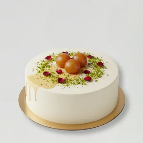 Gulab Jamun Cheesecake Cake - Blue Heaven