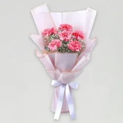 Blush Carnation Whispers Bouquet