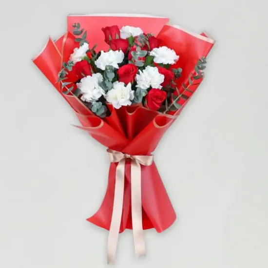 Crimson and Ivory Affection - Blue Heaven