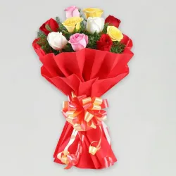10 Mix Roses Bouquet 10 Mix Roses Bouquet