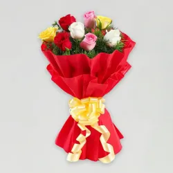 8 Mix Roses Bouquet