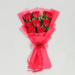 8 Red Roses Bunch 8 Red Roses Bunch
