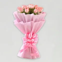 Blushing Beauty Roses Standing Bouquet