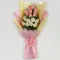 Graceful Pink & White Roses Bouquet