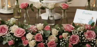 How to Use Flowers to Enhance Your Cake Table Decoration