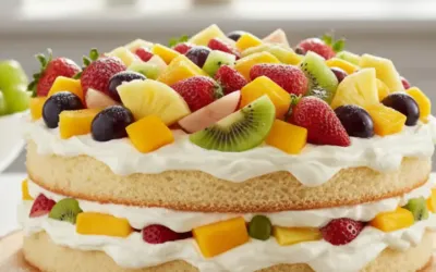 How to Make a Fresh Fruit Cake (Blue Heaven Recipe)