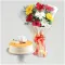 Colourful Gerberas & Buttescotch Cake Combo