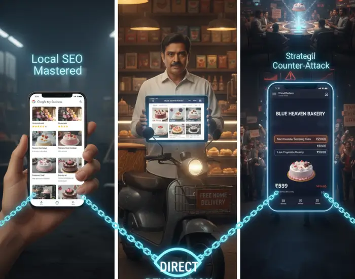 Local bakery using Google My Business and direct website orders to increase sales through Local SEO