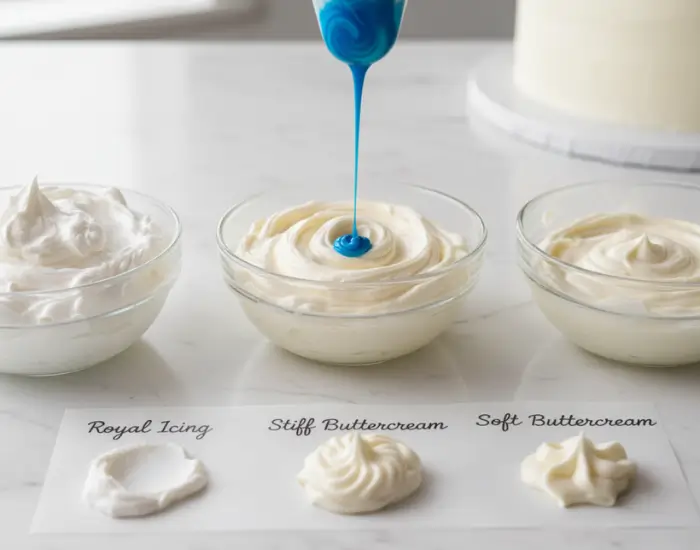 piping bag scriber tool ruler and markers displayed for cake icing and message writing preparation